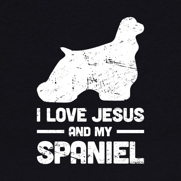 Spaniel - Funny Jesus Christian Dog by MeatMan